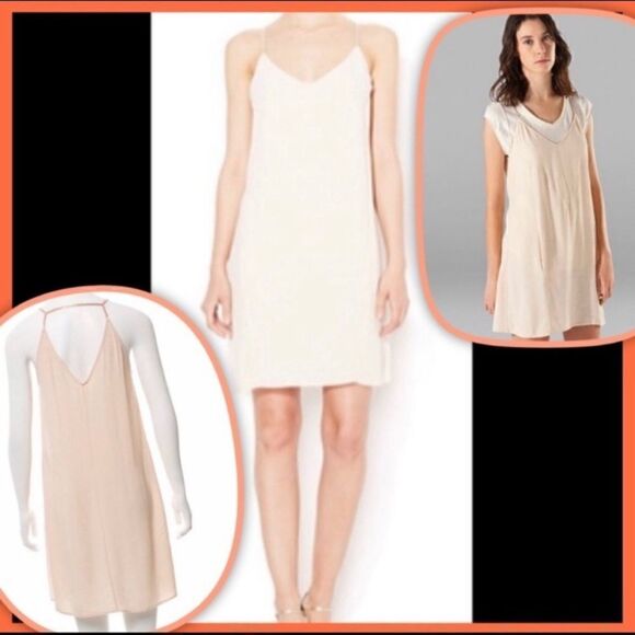 MAJE CALLIOPIN DELICATE STRAP CREPE SHIFT DRESS - Picture 1 of 7